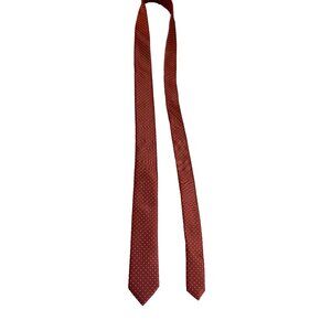 R Classics London Mens Neck Ties Microfiber Red White Dots